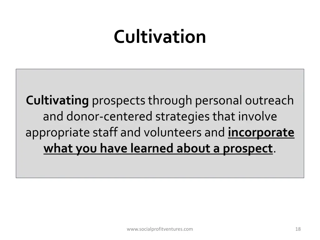 cultivation