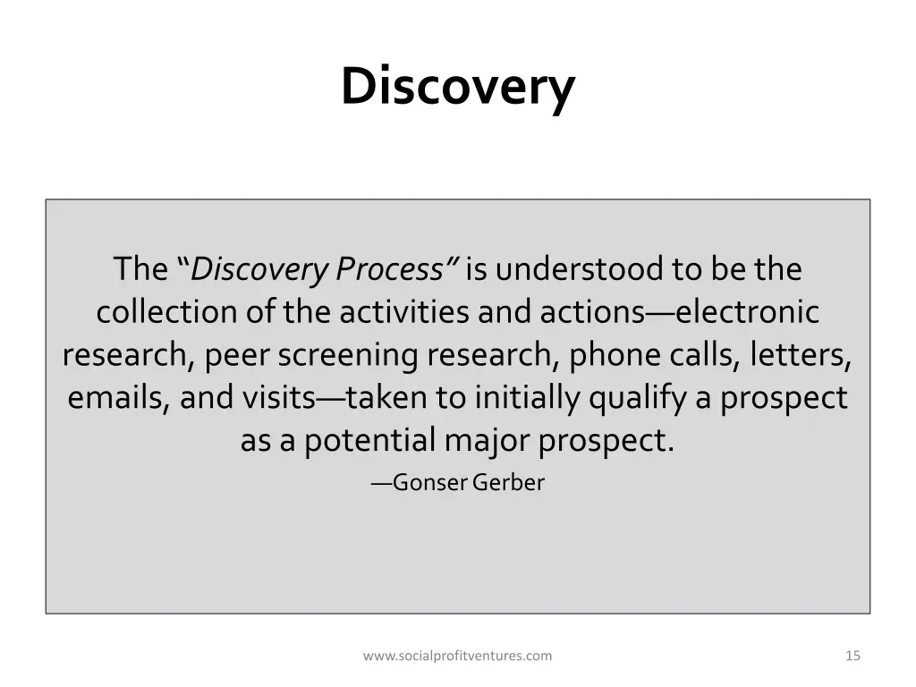 discovery