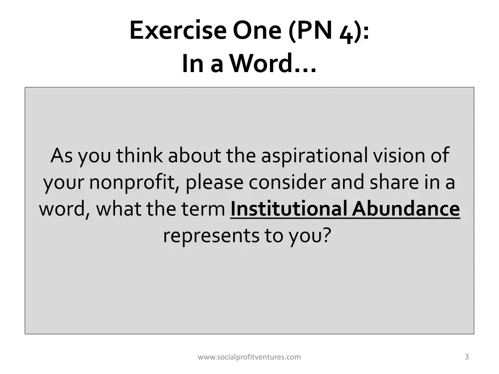 exercise one pn 4 in a word