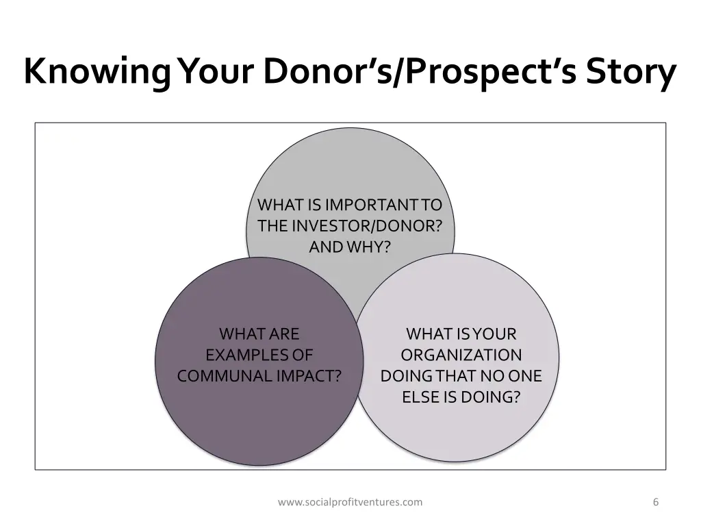 knowing your donor s prospect s story