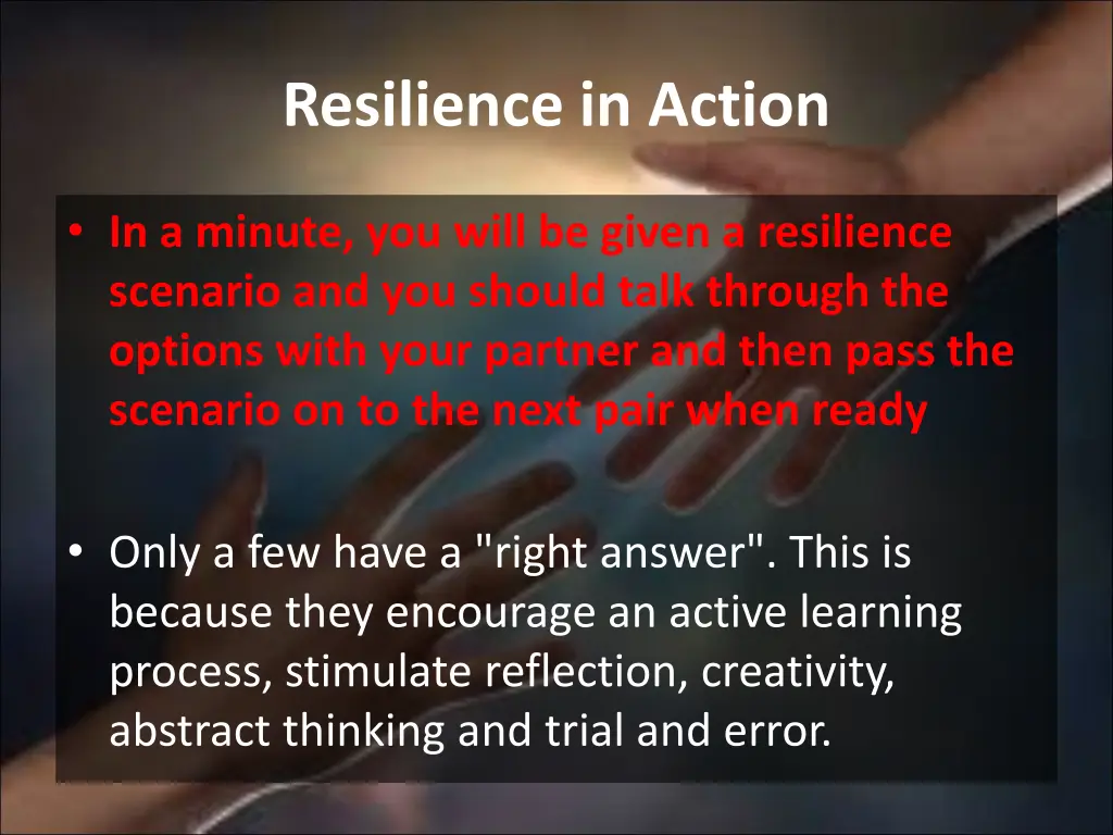 resilience in action