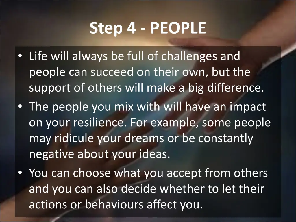 step 4 people