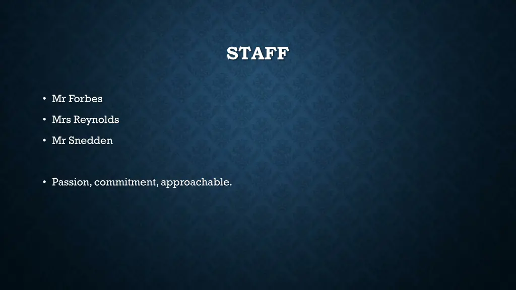 staff