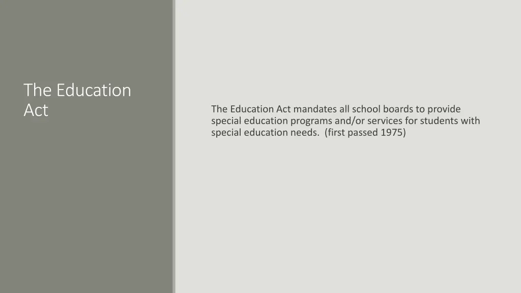 the education act