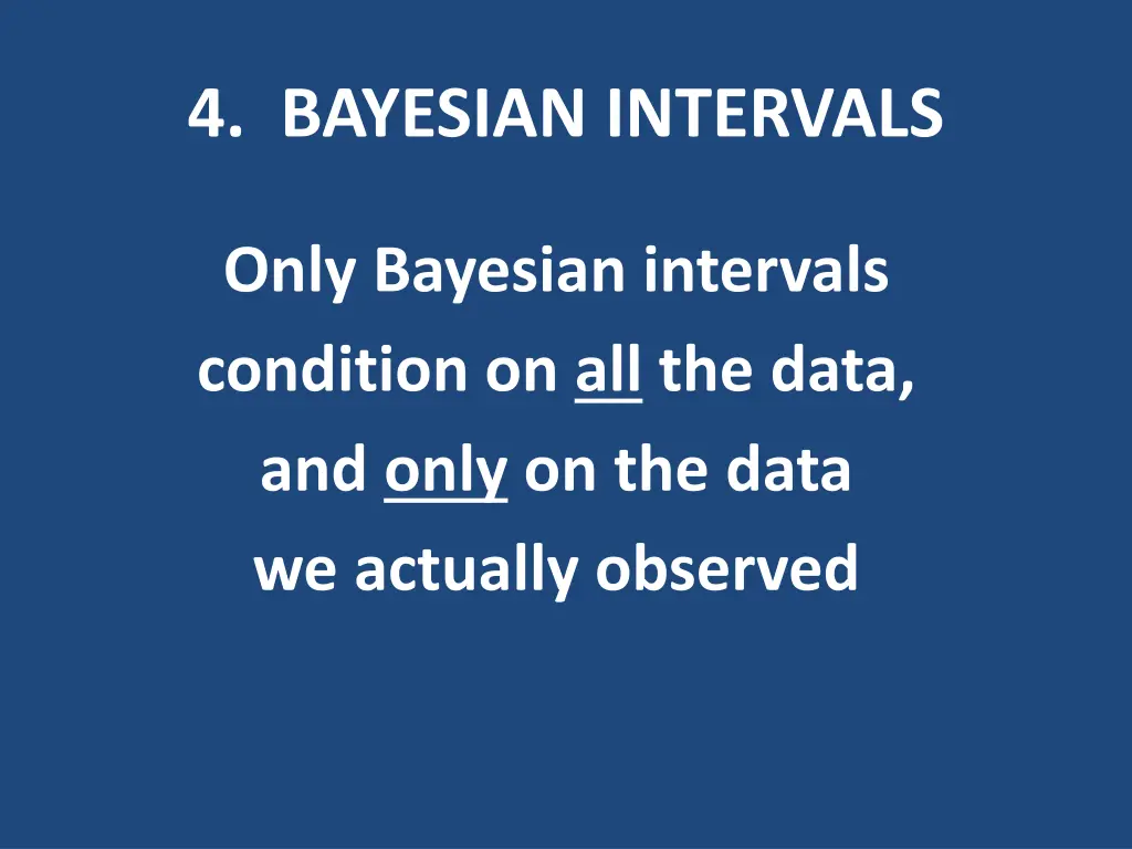 4 bayesian intervals