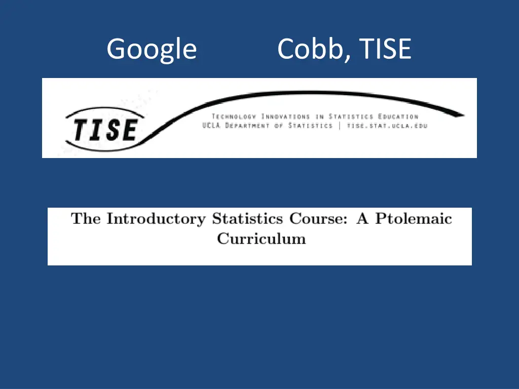 google cobb tise