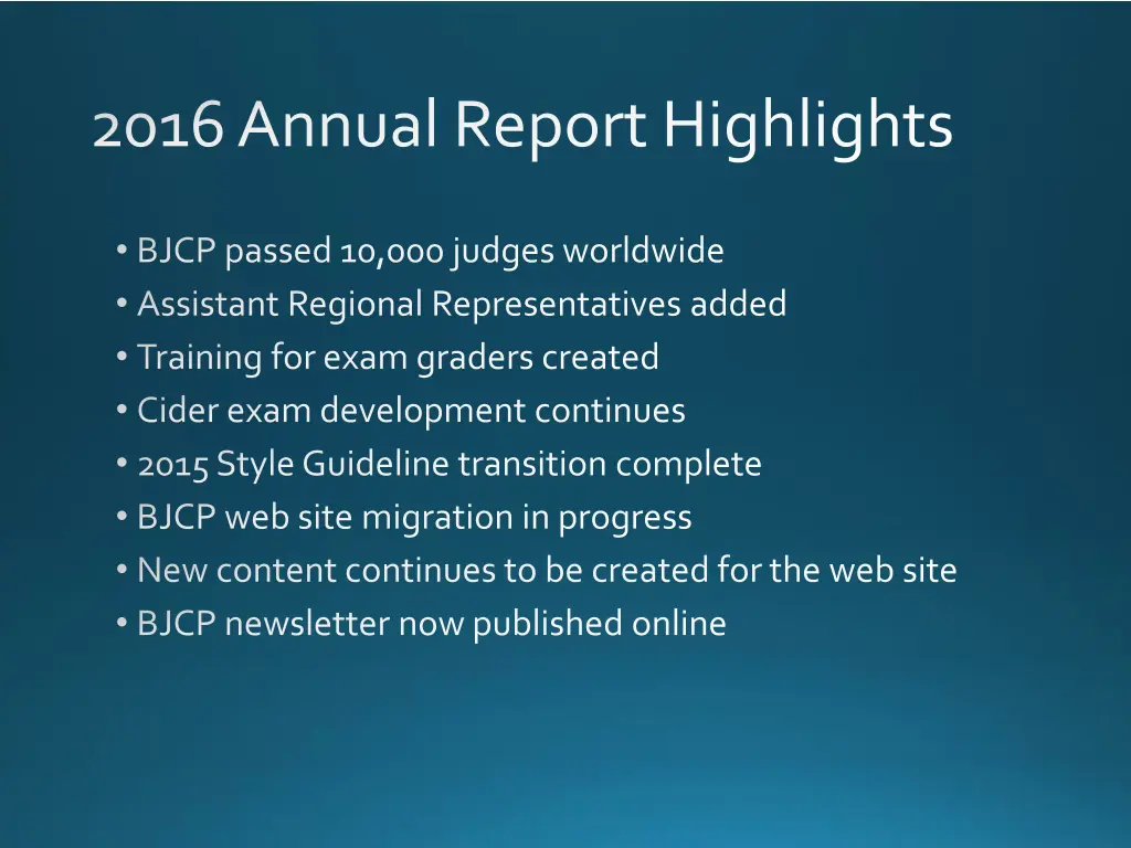 2016 annual report highlights