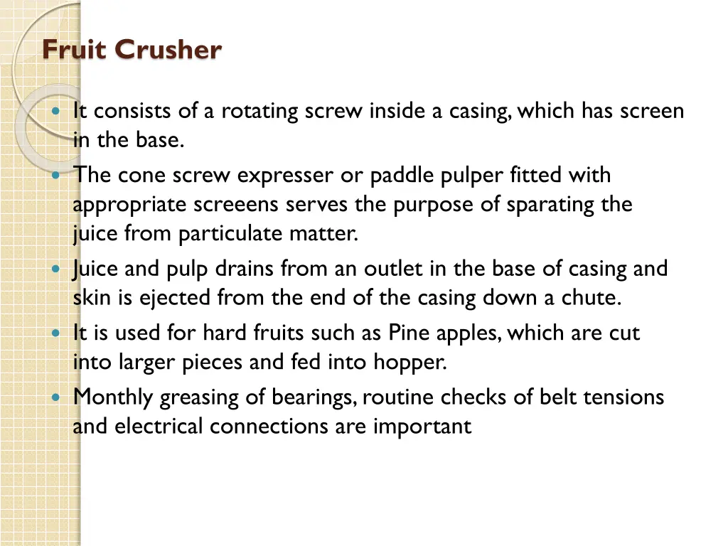 fruit crusher