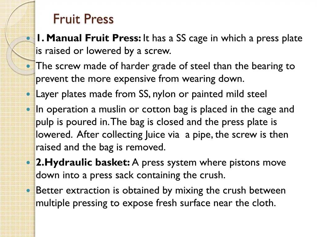 fruit press