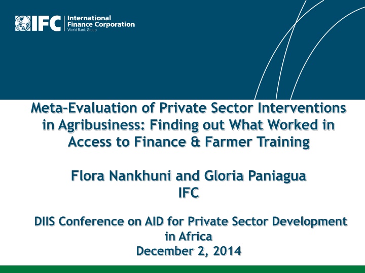 meta evaluation of private sector interventions