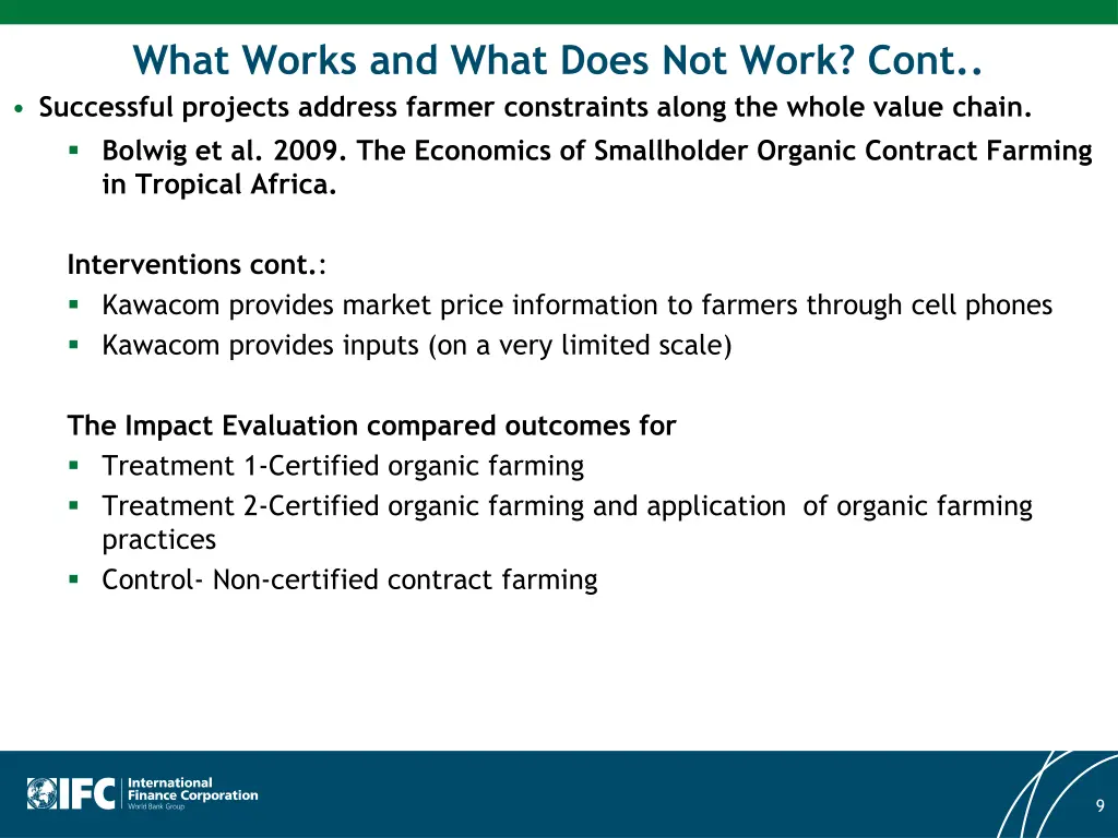 what works and what does not work cont successful