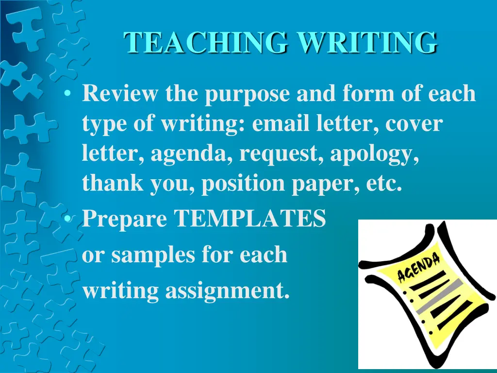 teaching writing