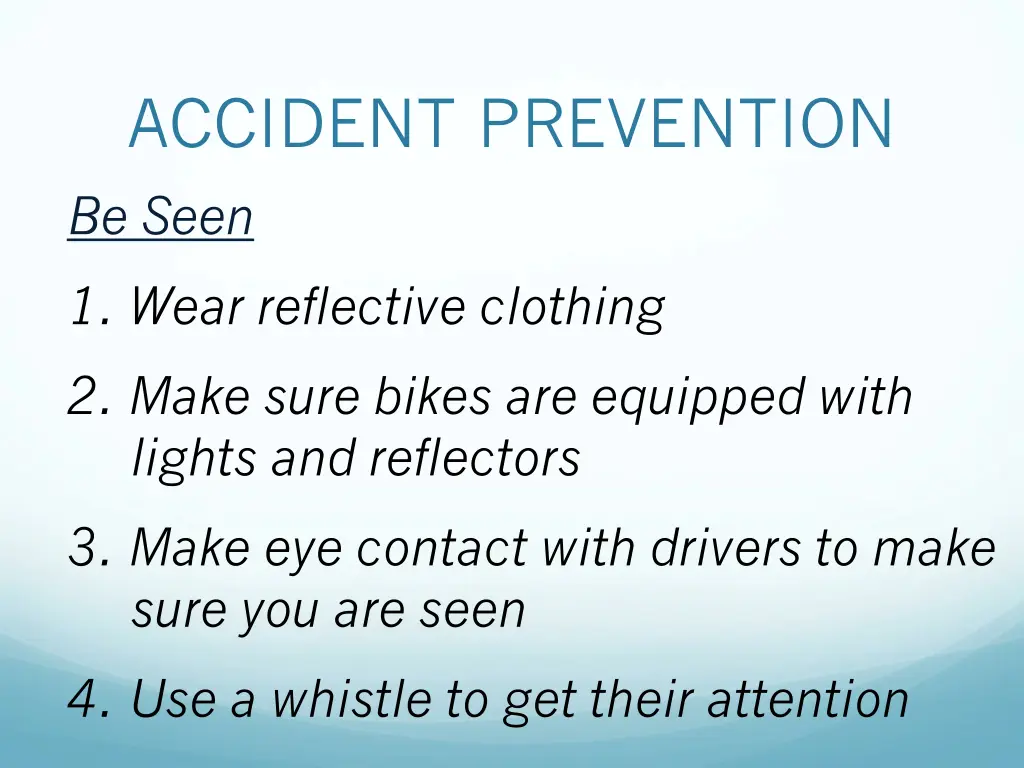 accident prevention be seen