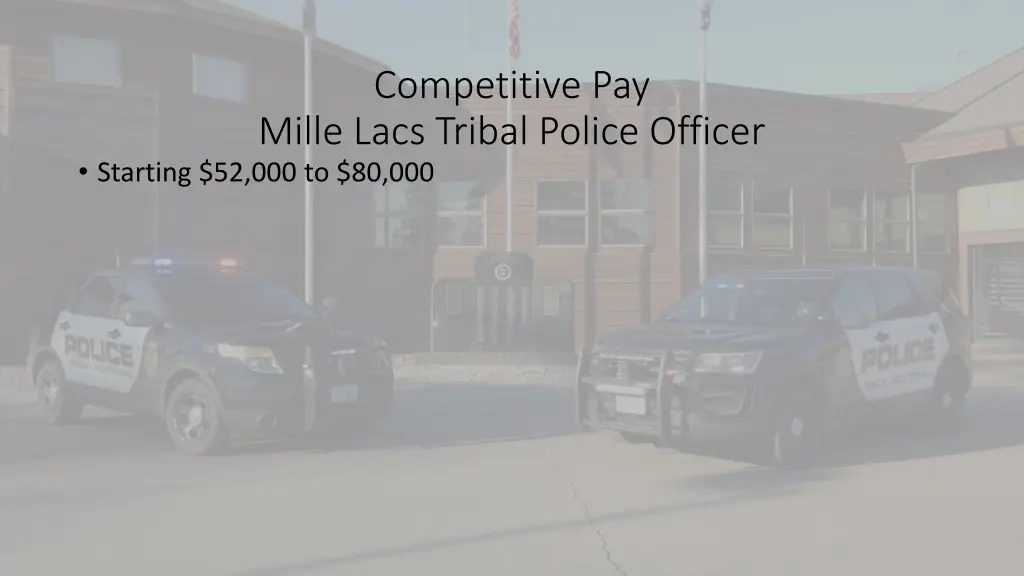 competitive pay mille lacs tribal police officer