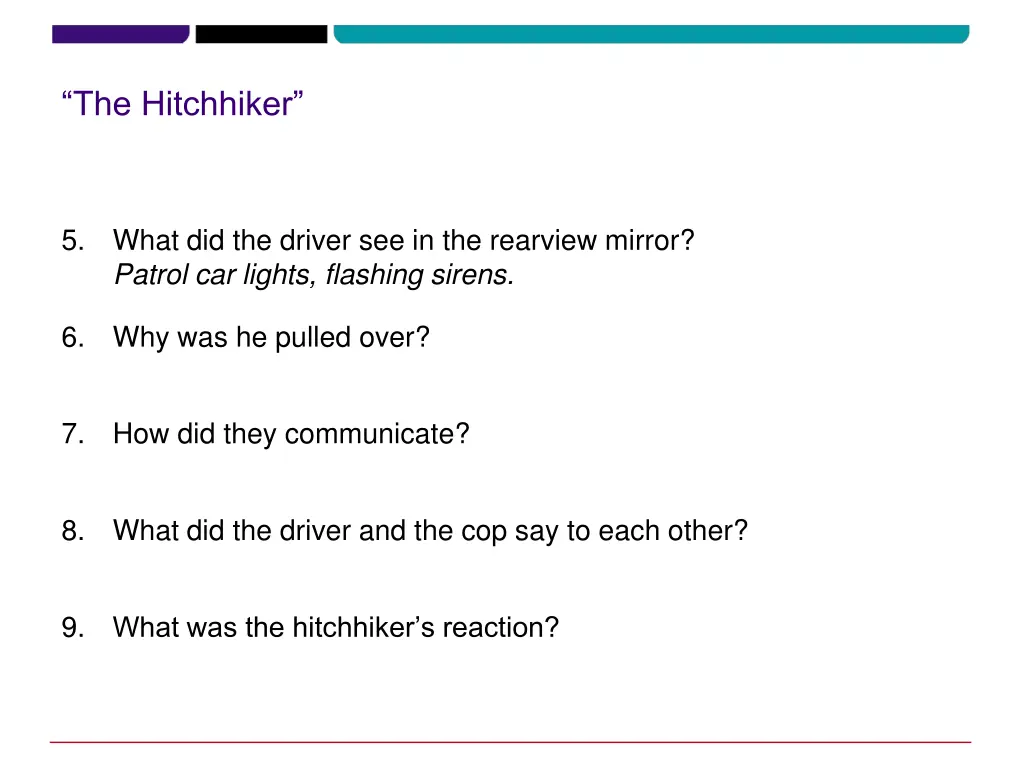 the hitchhiker 6