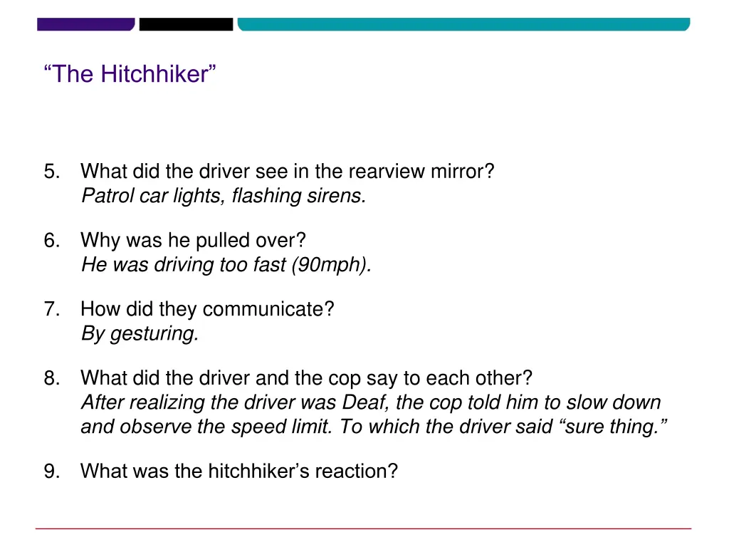 the hitchhiker 9