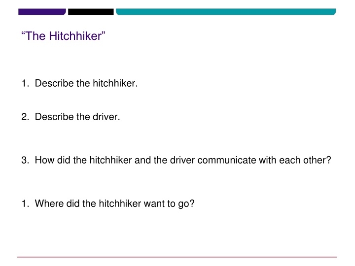 the hitchhiker