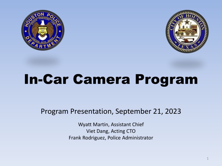 in car camera program