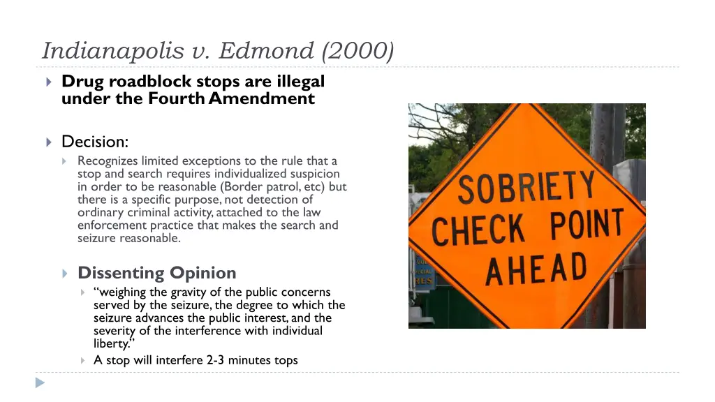 indianapolis v edmond 2000 drug roadblock stops