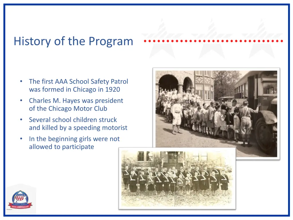 history of the program