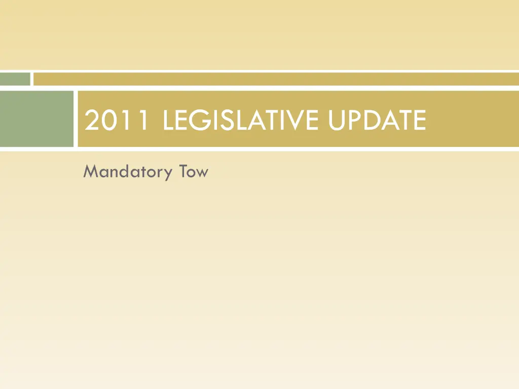 2011 legislative update