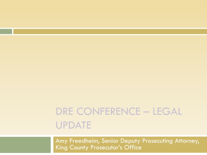 dre conference legal update