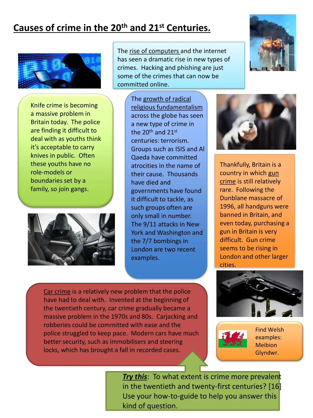 causes of crime in the 20 th and 21 st centuries