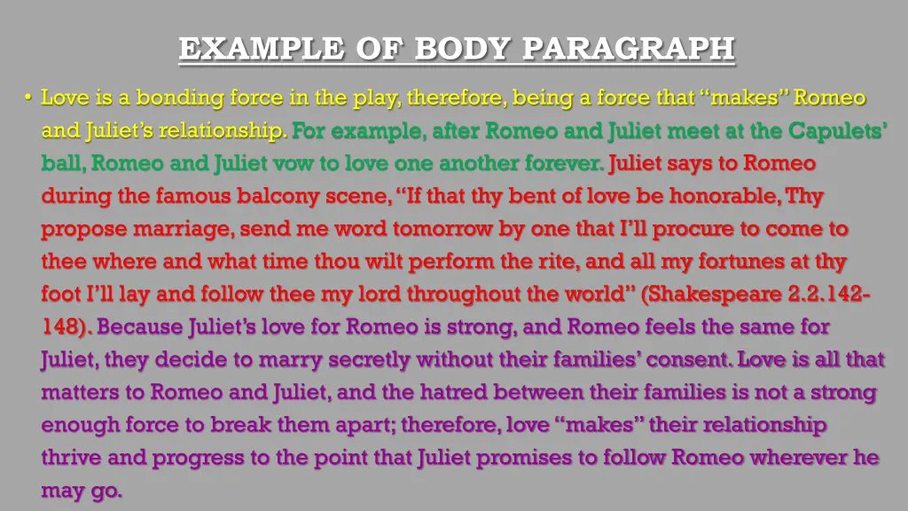 example of body paragraph