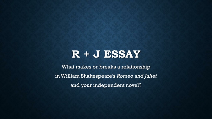 r j essay