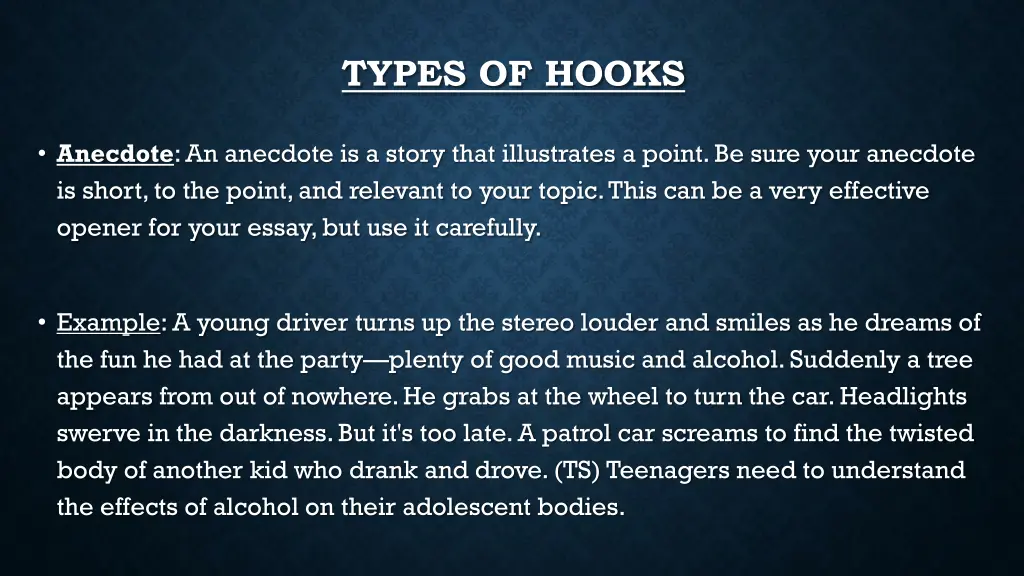 types of hooks 1