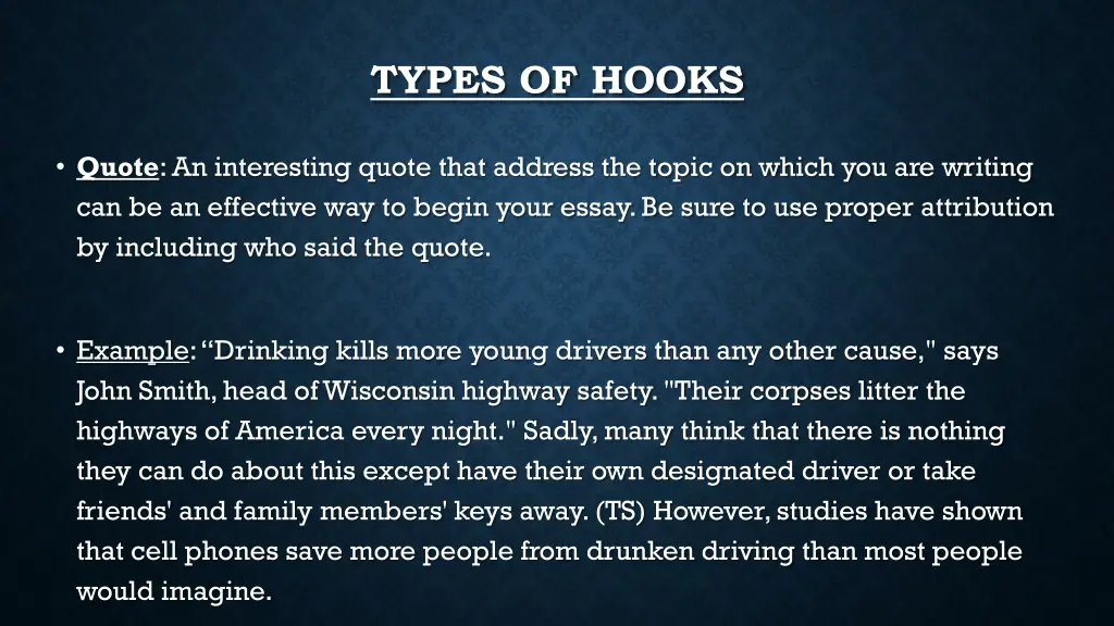 types of hooks 2