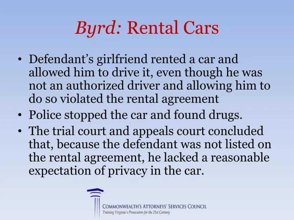 byrd rental cars