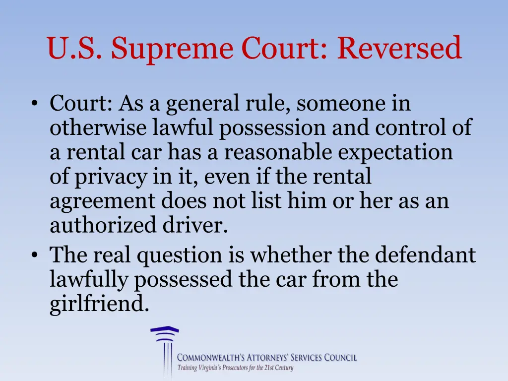 u s supreme court reversed