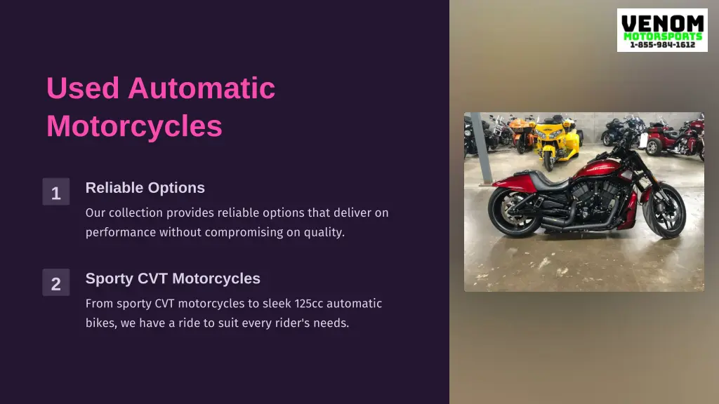 used automatic motorcycles