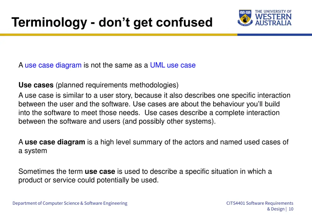 terminology don t get confused