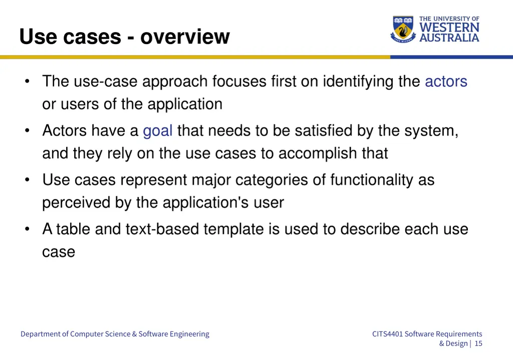 use cases overview