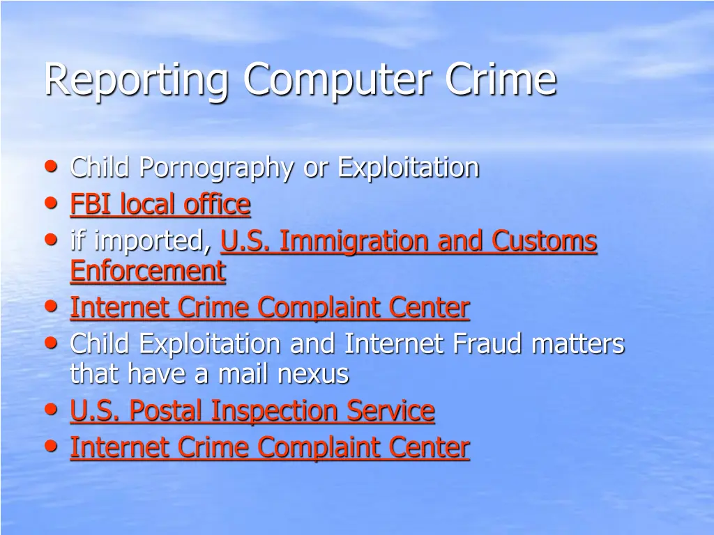 reporting computer crime