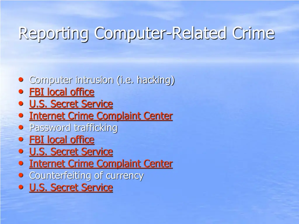 reporting computer related crime