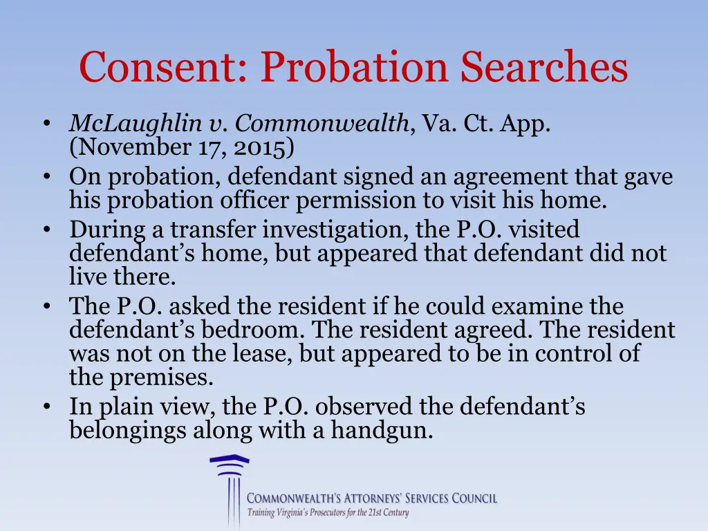 consent probation searches