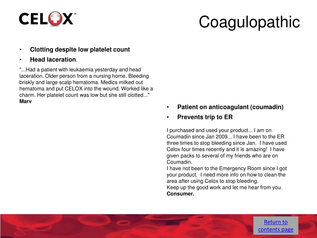 coagulopathic