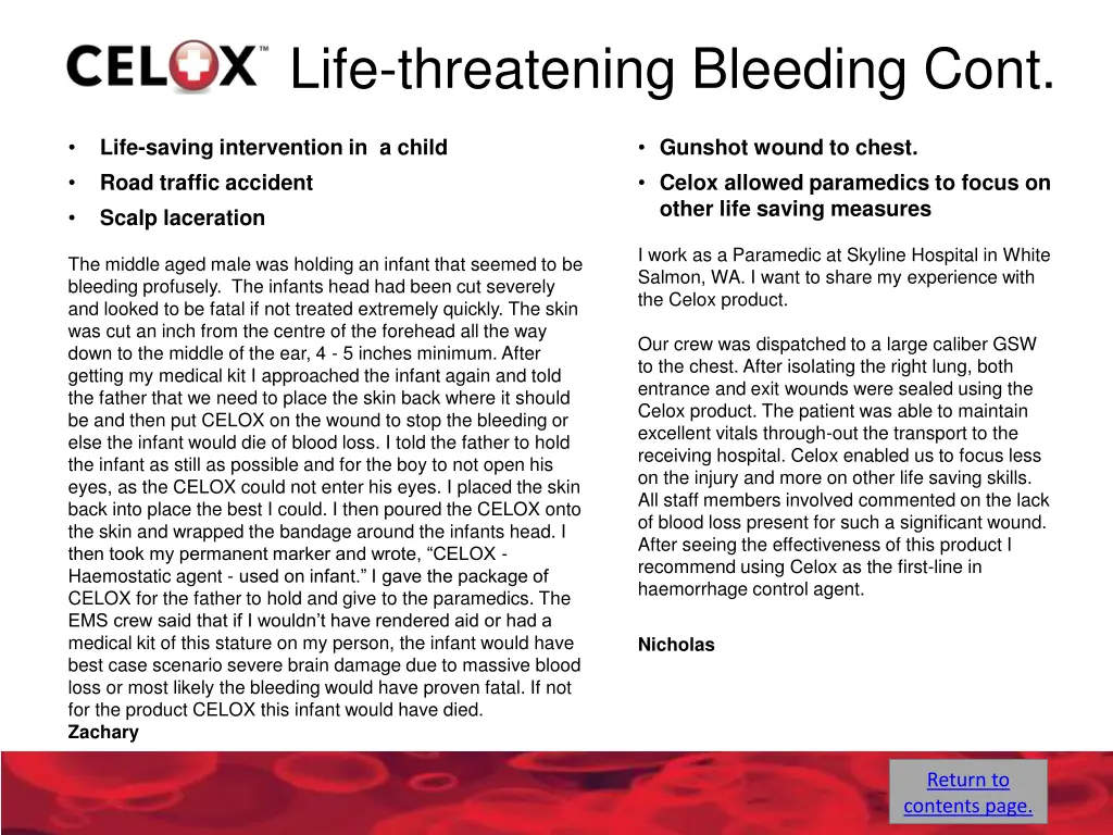 life threatening bleeding cont 1