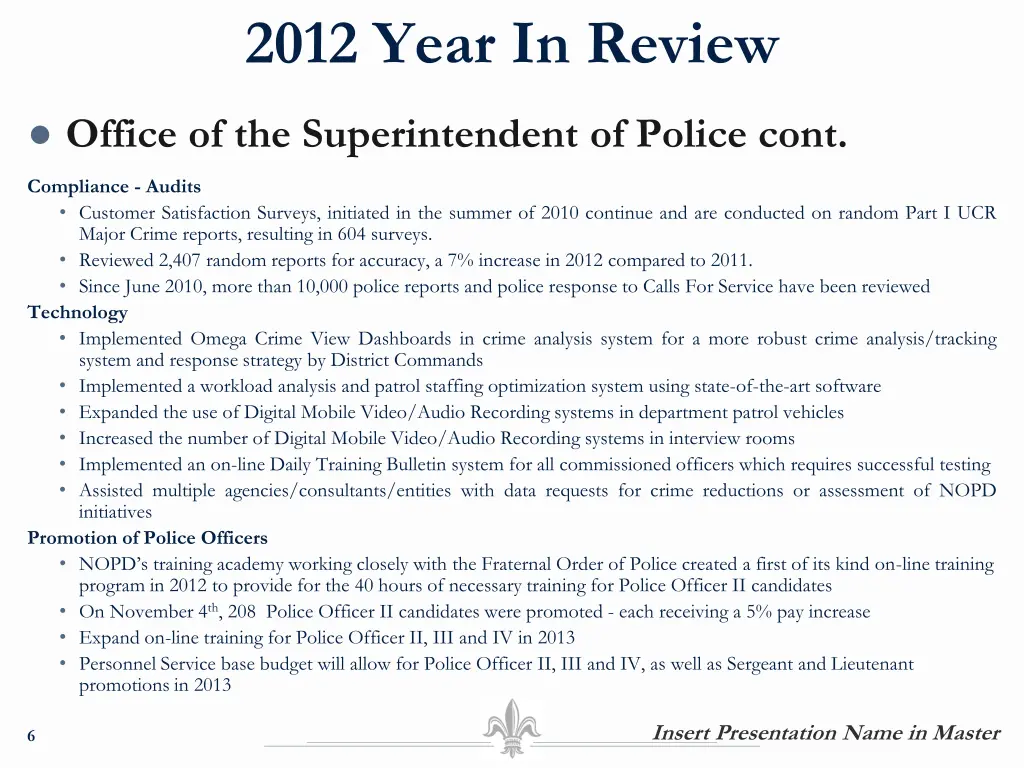 2012 year in review 2