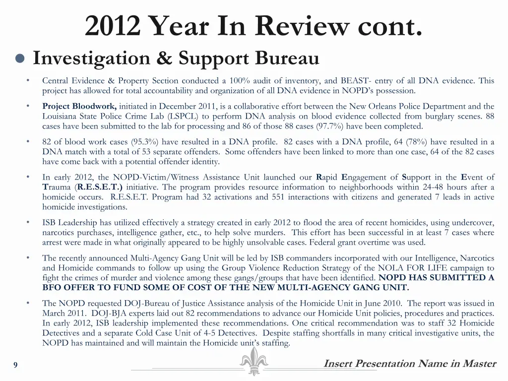 2012 year in review cont