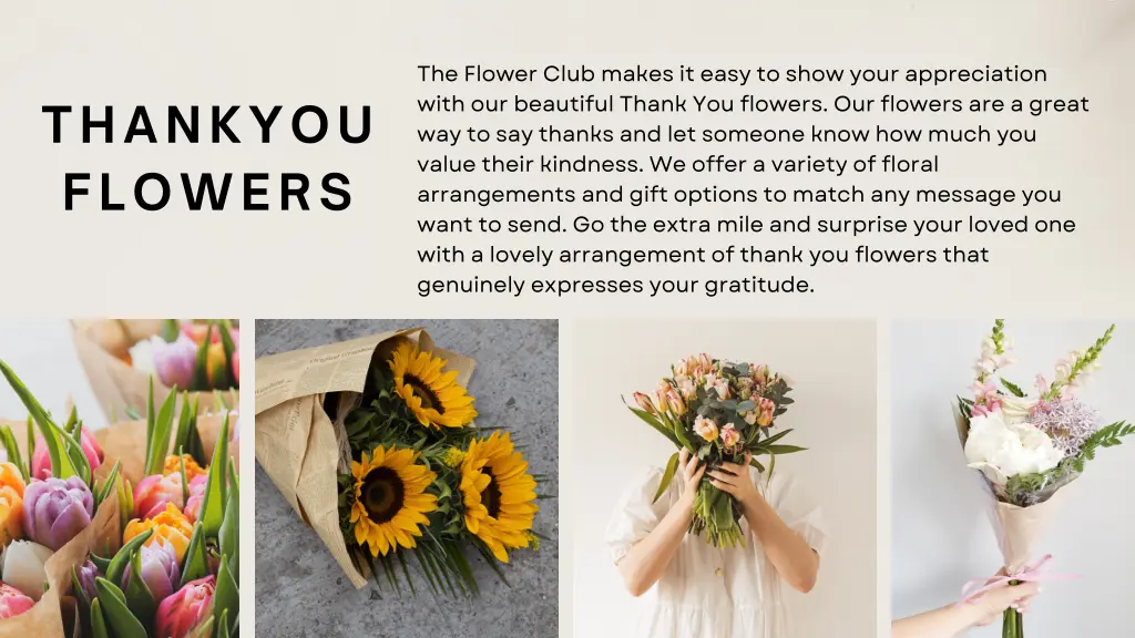 the flower club makes it easy to show your