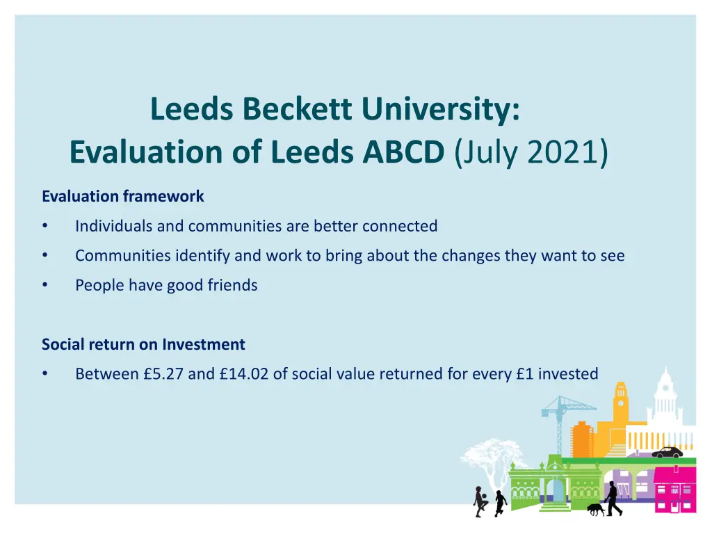 leeds beckett university evaluation of leeds abcd