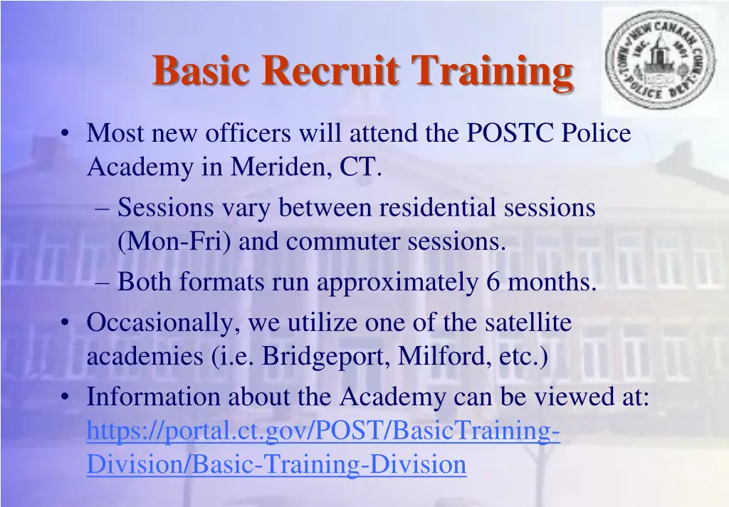 basic recruit training