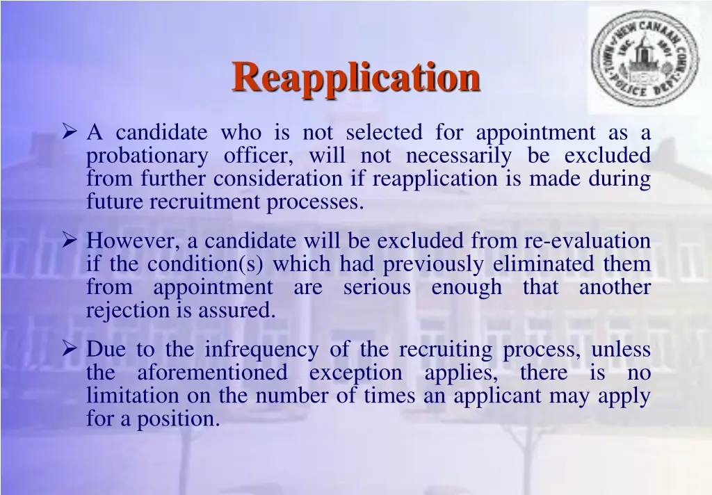 reapplication