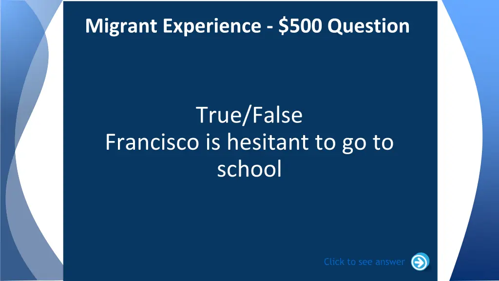 migrant experience 500 question