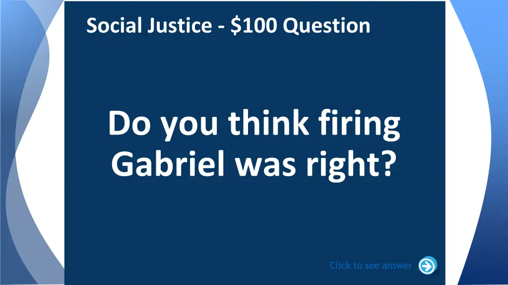 social justice 100 question