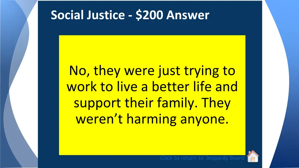 social justice 200 answer